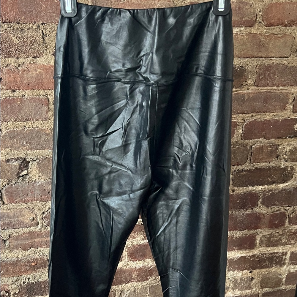 Aritzia Black Leather Look Leggings - Picture 6 of 6